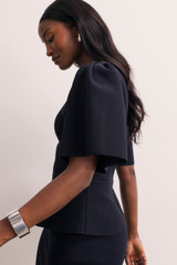 Sculpt Knit Nocara Dress Navy