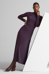 Rona Jersey Dress Aubergine