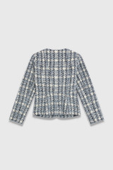 Sunbury Tweed Jacket Navy And Ivory