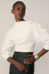 Sculpt Knit Riesi Top Ivory