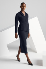 Sculpt Knit Santon Skirt Navy