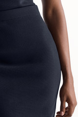 Sculpt Knit Santon Skirt Navy