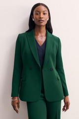 Clever Crepe Knighton Jacket Forest Green