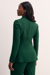 Clever Crepe Knighton Jacket Forest Green