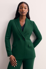 Clever Crepe Knighton Jacket Forest Green