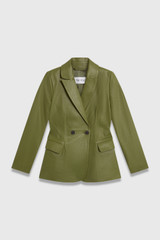 Knighton Leather Jacket Olive