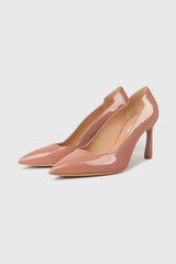 Savona Patent Leather Heels 80 Dusty Rose