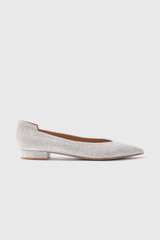 Nerano Metallic Flats 25 Silver
