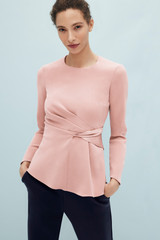 Clever Crepe Barley Blouse Blush Pink Clever Crepe Barley Blouse Blush Pink