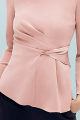 Clever Crepe Barley Blouse Blush Pink Clever Crepe Barley Blouse Blush Pink