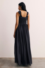 Sevilla Silk Chiffon Maxi Dress Navy