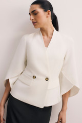 Clever Crepe Ansdell Jacket Ivory