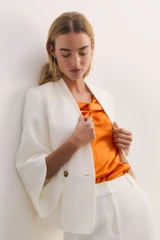 Clever Crepe Ansdell Jacket Ivory