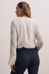 Ellesmere Plisse Blouse Ivory