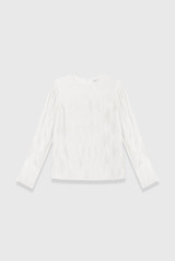Ellesmere Pleat Blouse Ivory