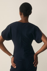 Clever Crepe Salerno Top Navy