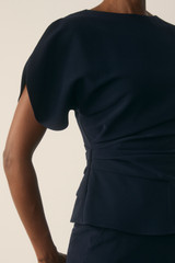 Clever Crepe Salerno Top Navy