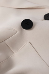 Clever Crepe Doppio Caselle Jacket Stone