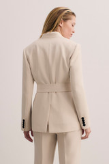 Clever Crepe Doppio Selsey Jacket Stone