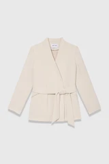 Clever Crepe Doppio Selsey Jacket Stone