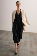 Clever Crepe Doppio Selsey Jacket Stone