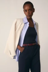 Clever Crepe Doppio Selsey Jacket Stone