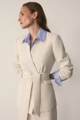 Clever Crepe Doppio Selsey Jacket Stone
