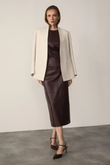 Clever Crepe Doppio Selsey Jacket Stone
