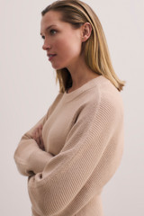Rieti Cotton Silk Blend Sweater Oat
