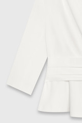 Clever Crepe Belleville Mid Sleeve Top Ivory