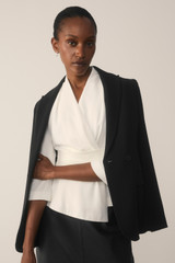 Clever Crepe Belleville Mid Sleeve Top Ivory