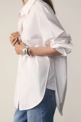 Claudia Cotton Shirt White