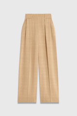 Lyon Textured Palazzo Trousers Sand