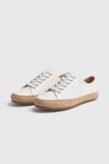 Pescara Leather Sneakers Ecru