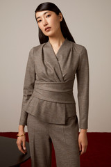 Belleville Top Grey Stretch Wool Cashmere Belleville Top Grey Stretch Wool Cashmere