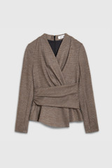 Belleville Top Grey Stretch Wool Cashmere Belleville Top Grey Stretch Wool Cashmere