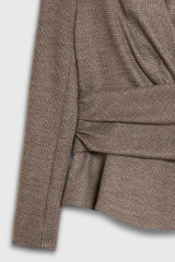 Belleville Top Grey Stretch Wool Cashmere Belleville Top Grey Stretch Wool Cashmere