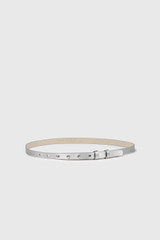 Selis Leather Belt Silver