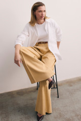 Tropea Reversible Leather Belt Ivory And Tan