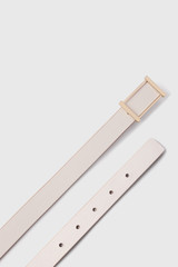 Tropea Reversible Leather Belt Ivory And Tan