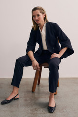 Bowery Sleeveless Blouse Ivory Stretch Silk