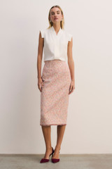 Bowery Sleeveless Blouse Ivory Stretch Silk