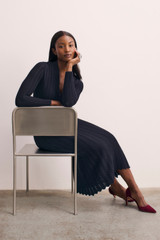 Arcella Stretch Knit Dress Navy