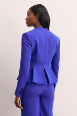 Clever Crepe Clifton Jacket Cobalt Blue