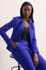 Clever Crepe Clifton Jacket Cobalt Blue