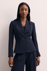 Clever Crepe Arno Jacket Navy
