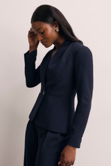 Clever Crepe Arno Jacket Navy