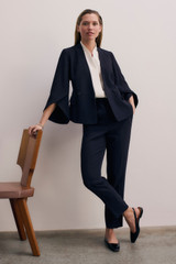 Clever Crepe Ansdell Jacket Navy