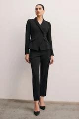 Clever Crepe Forino Jacket Black