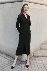 Clever Crepe Forino Jacket Black